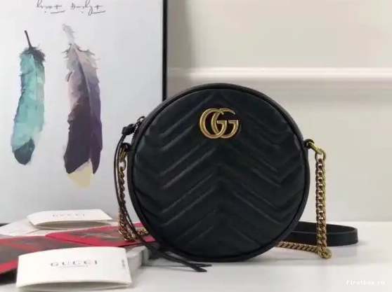 Marmont GG bag Gucci mini round shoulder 0612